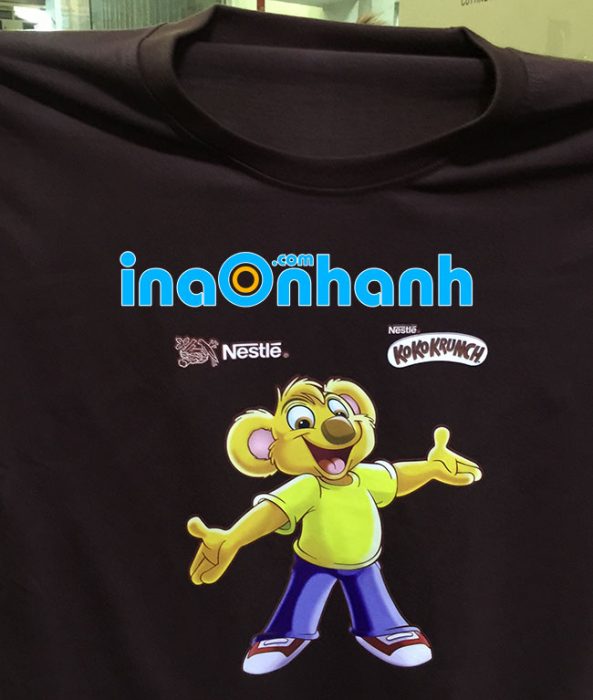 In logo lên áo – Nhận đặt in logo decal nhiệt ép áo thun, áo đá bóng, đồng phục giá rẻ
